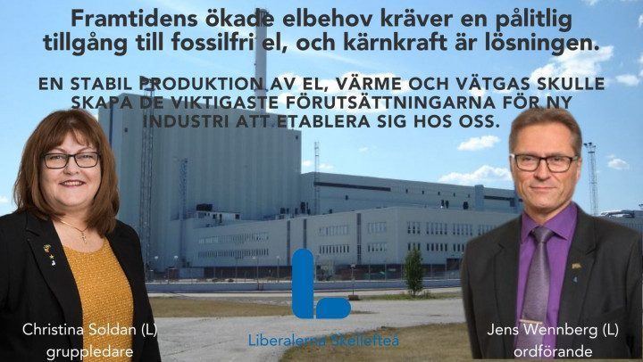 Bygg ny kärnkraftreaktor i Västerbotten
