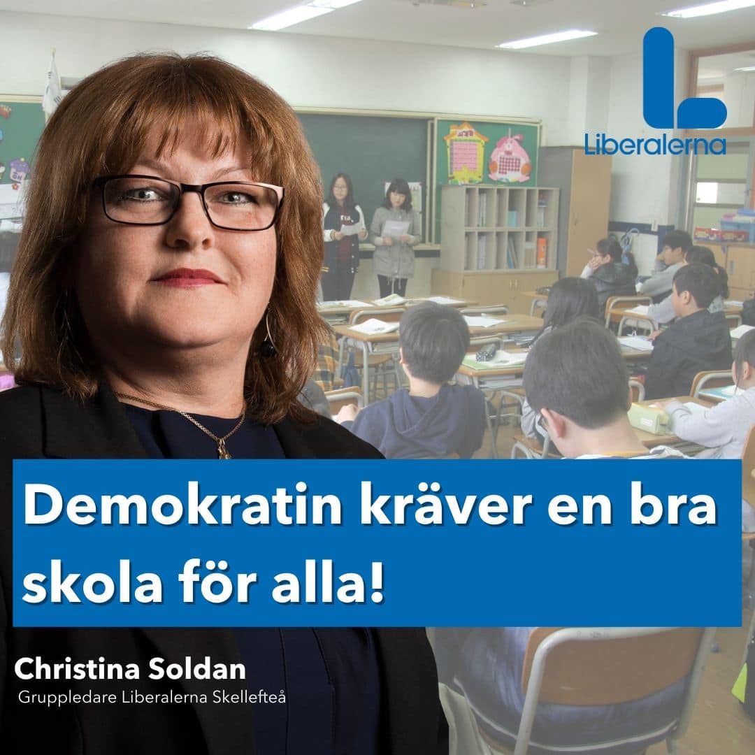 Christina Soldan, gruppledare Liberalerna Skellefteå