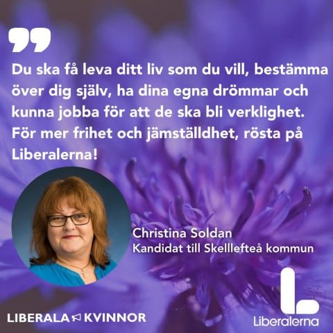Christina Soldan toppkanitat kommunfullmäktige Skellefteå